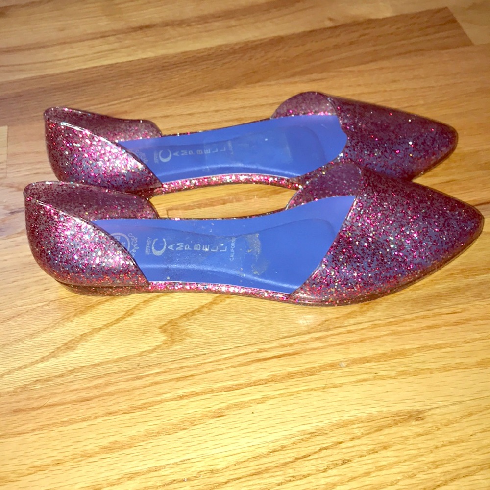 Jeffrey Campbell jelly’s with sparkles